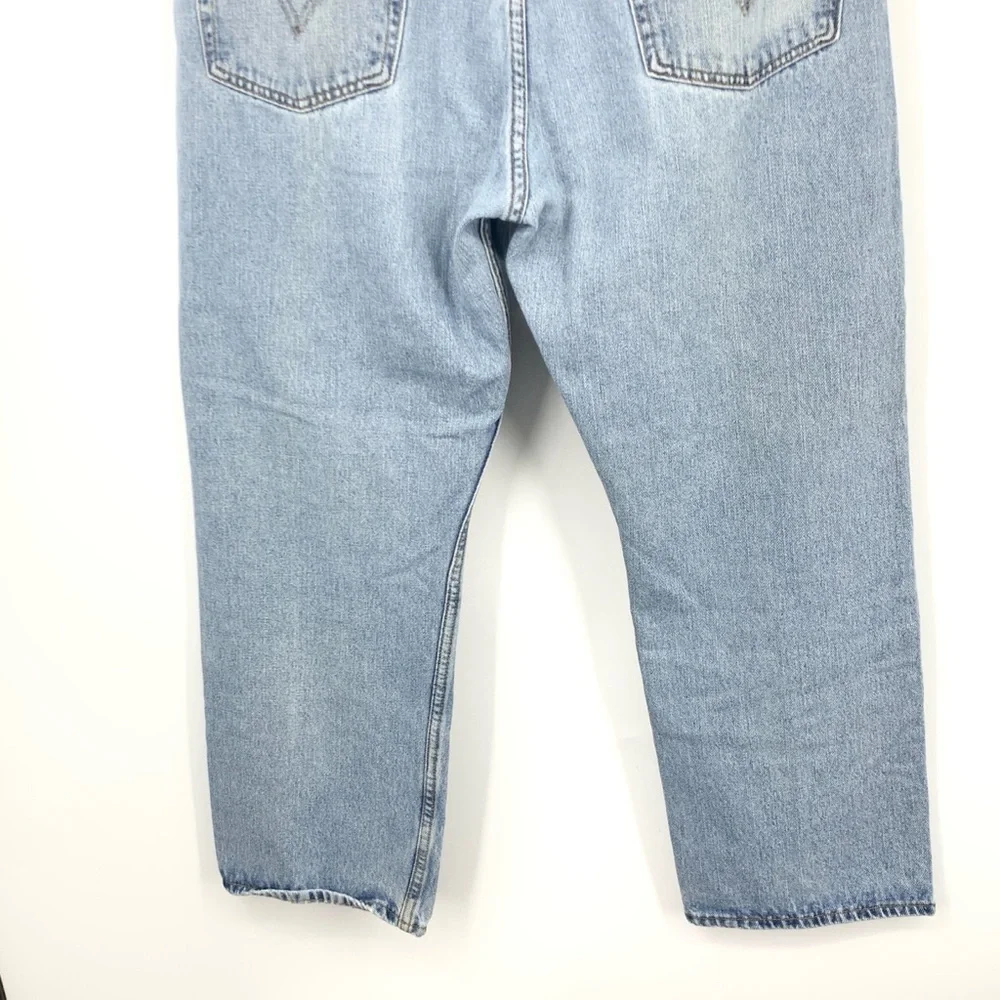 Levis Men Size 40 x 29 Jeans 505 Regular Fit Straight Light Pants Cotton Y2K 05 - Picture 5 of 8